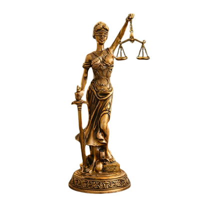 Adalet Terazili Kadın Biblo – Dekoratif Adalet Heykeli | 44 cm, heykel, biblo, at figürü, dekoratif, 44 cm – ön görünüm – Nakkaş Payidar