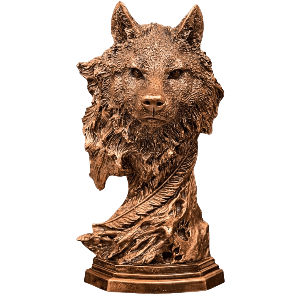 Kurt Başı Biblo – Dekoratif Güç & Liderlik Simgesi | 30 cm, biblo, at figürü, dekoratif, 30 cm – farklı renk/versiyon – Nakkaş Payidar