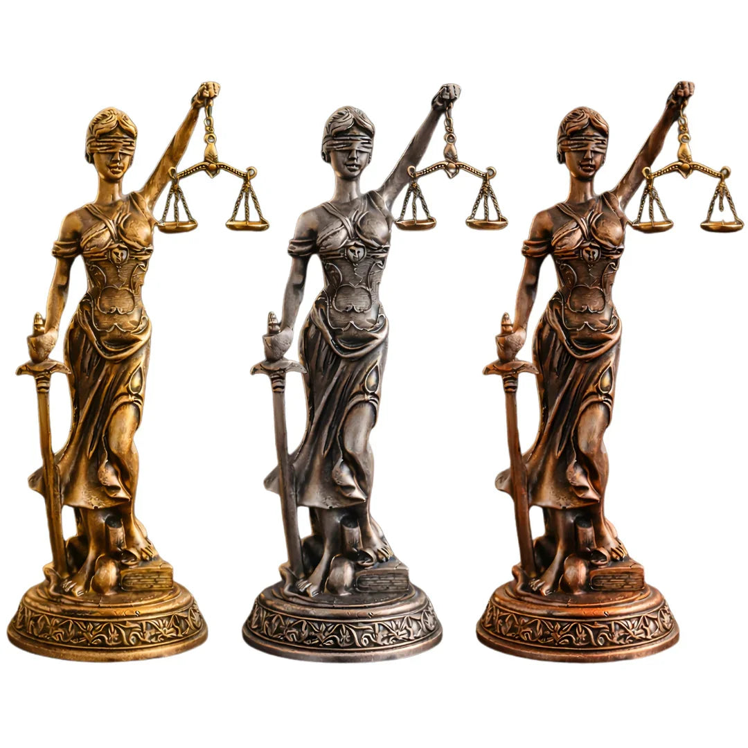 Adalet Terazili Kadın Biblo – Dekoratif Adalet Heykeli | 44 cm, heykel, biblo, at figürü, dekoratif, 44 cm – ambalaj görünümü – Nakkaş Payidar